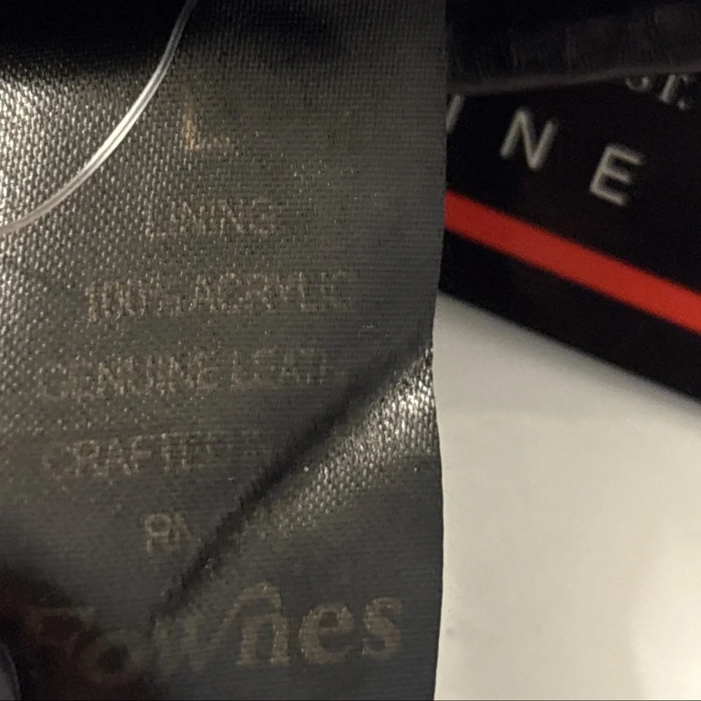 BNWT FOWNES EST 1977 VTG Black Womens Genuine leather 10” Gloves Size Large